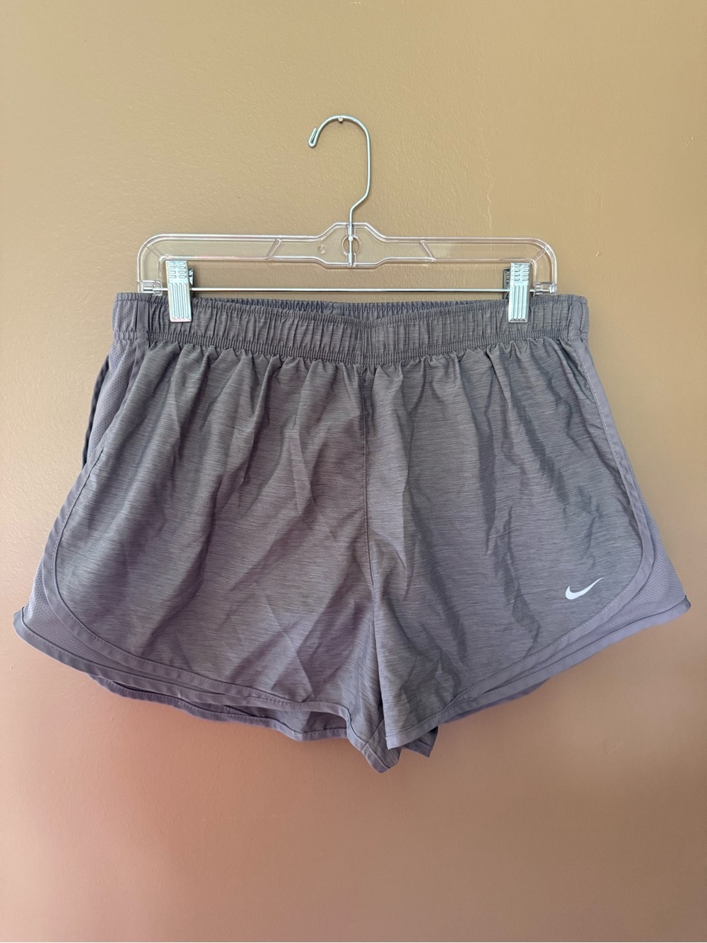 Nike Women's Charcoal Athletic Shorts with Swoosh